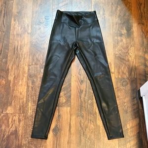 Express faux leather women's leggings size small